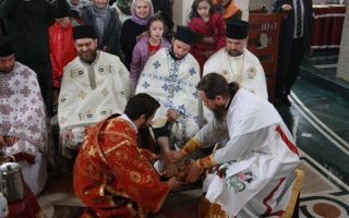 Света Архијерејска Литургија и Обред омивања ногу у манастиру Клисина